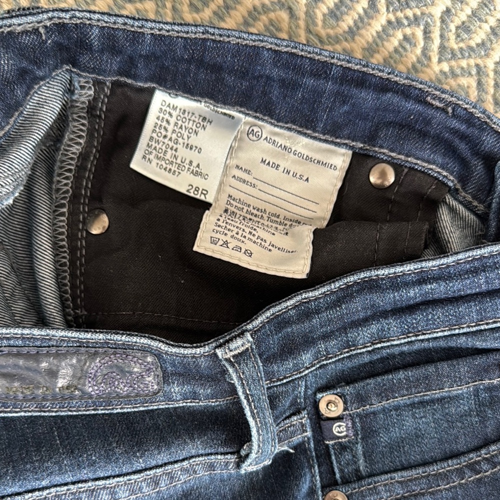 AG JEANS Adriano Goldschmied Blue Women's Jeans - Picture 3 of 7